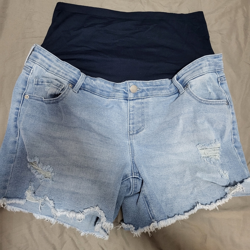 Xl maternity jeans shorts